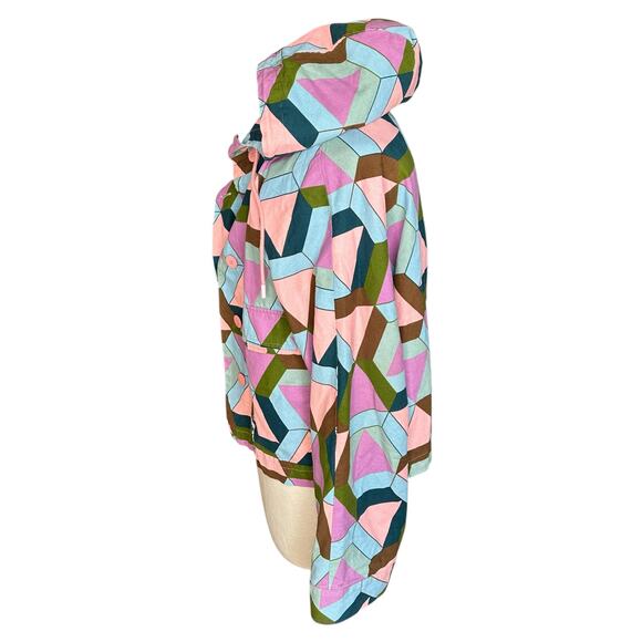 Lucy & Yak Multicolor Geometric Hooded Jacket - Picture 4 of 8
